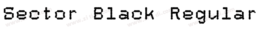 Sector Black Regular字体转换